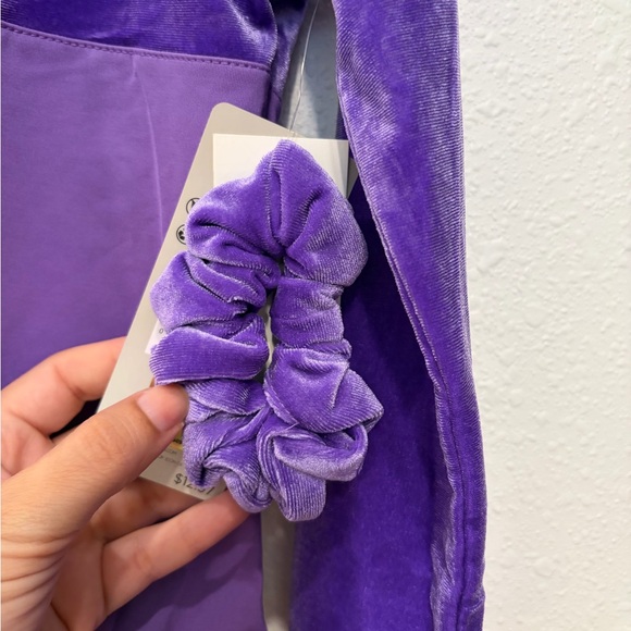 Purple Velvet Dance Leotard - Picture 2 of 3